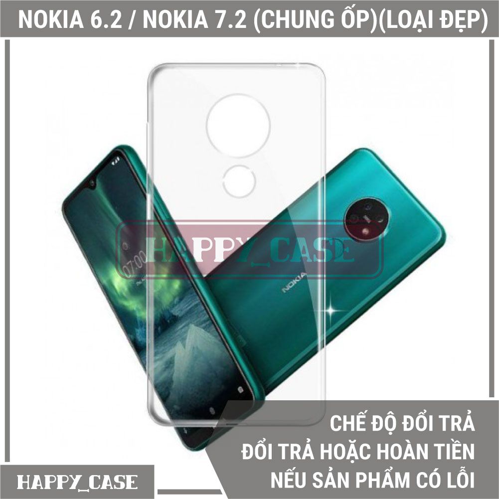 Ốp Lưng Điện Thoại Nokia 7.2 / Nokia 6.2 (Chung Ốp Lưng)(Loại Đẹp) Thin Transparent Silicon