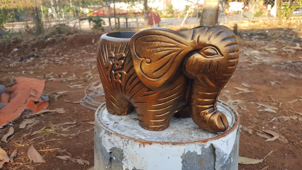 Khuôn đúc chậu con voi nhỏ 28 (khuôn chậu ABS có lòng trong)