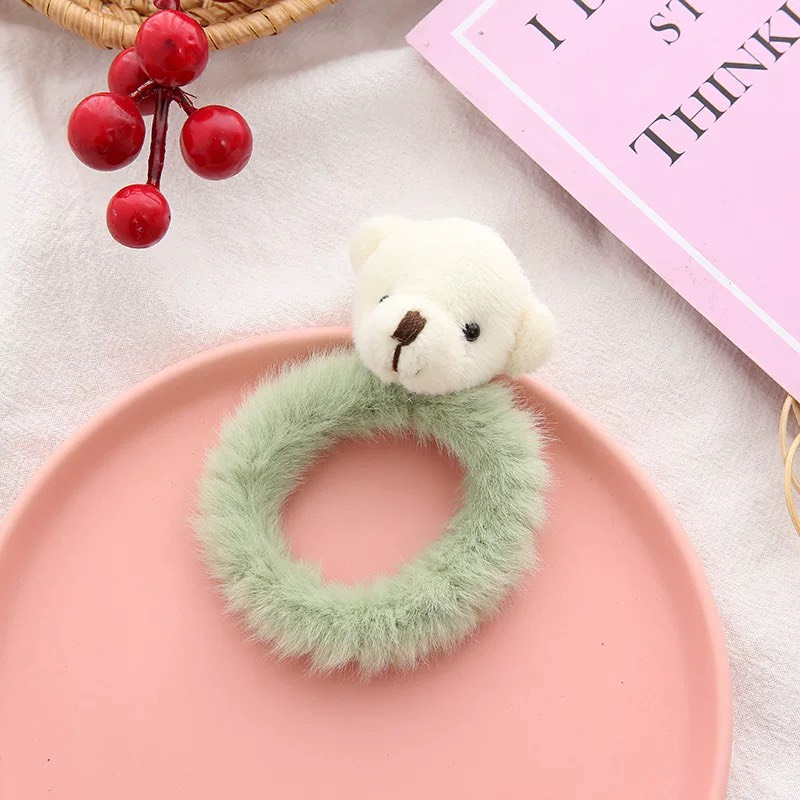 Dây Buộc Tóc Hình Thú 3D Cho Nữ - Dây Cột Tóc Hình Gấu , Thỏ (1 Chiếc)