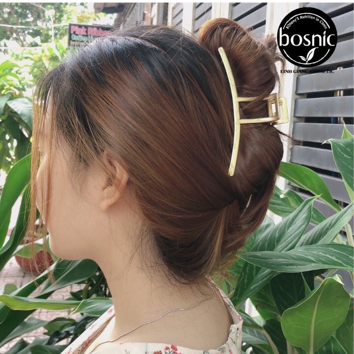 Kẹp Tóc Gắp Kim Loại Phong Cách Hàn Quốc Bosnic