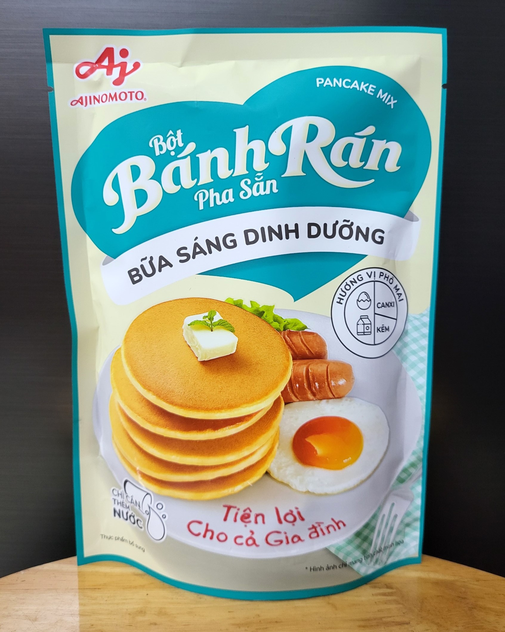 Aj - gói xanh 150g - bột bánh rán pha sẵn vị phô mai / ajinomoto cheese pancake mix