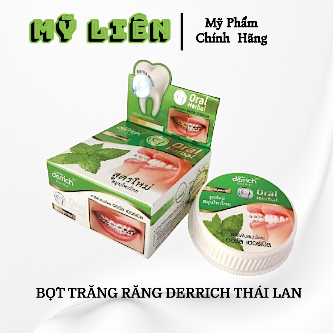 Bột trắng răng siêu cấp derrich x2 thái lan -bạc hà thơm miệng