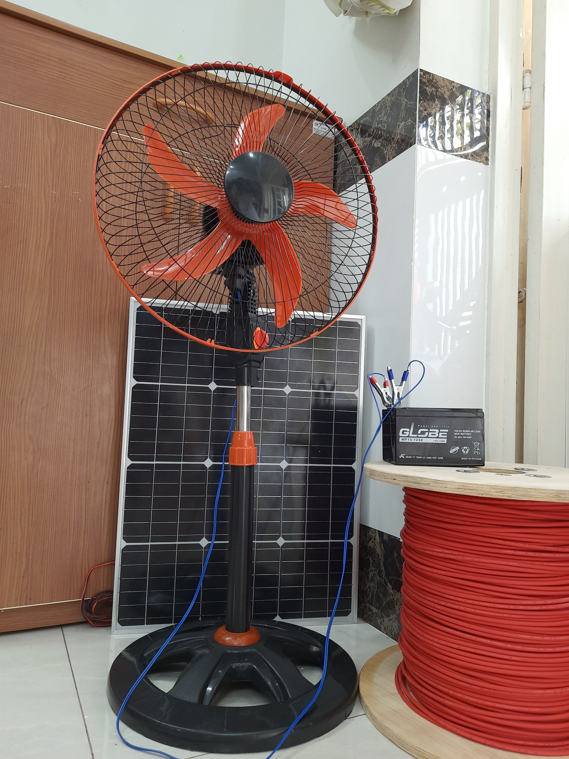 COMBO HAI CÂY QUẠT ĐỨNG 12V