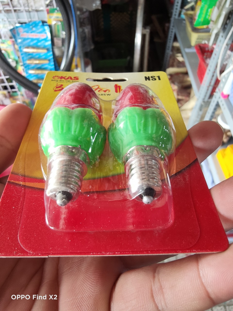 [HCM]Bóng led trái ớt 1W vĩ 2 bóng hiệu Okas