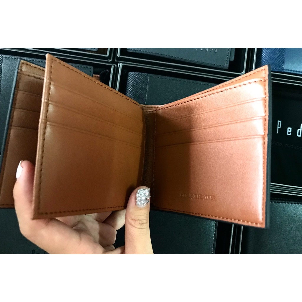 ▩  Ví nam Pedro da  full box và túi giấy hãng ( Có Hộp)