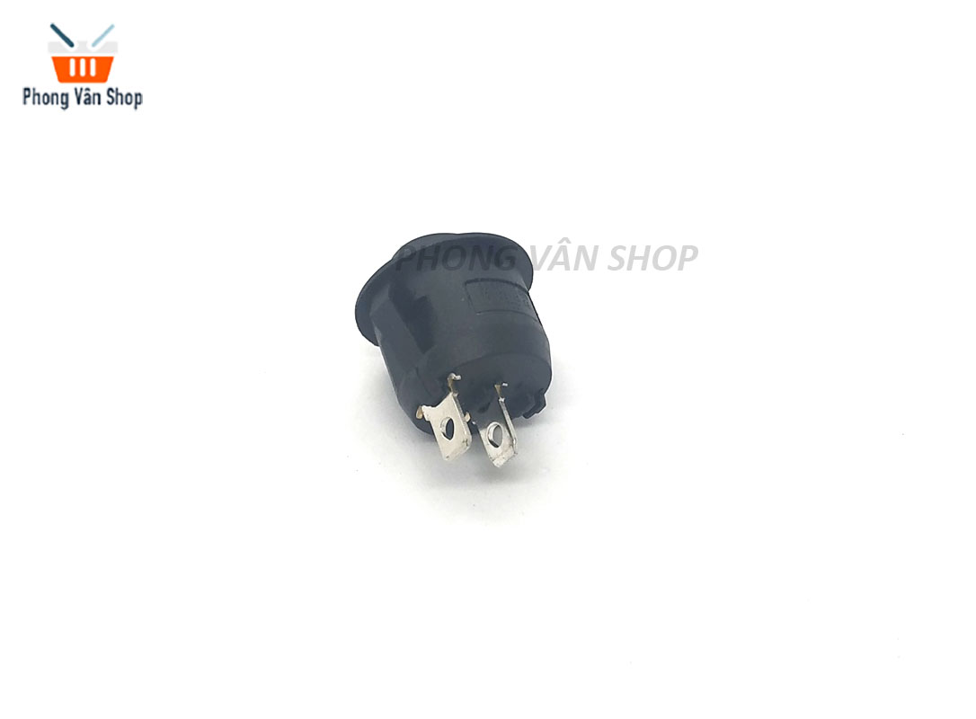 5 Công tắc bập bênh tròn đen - ON-OFF - 2 chân