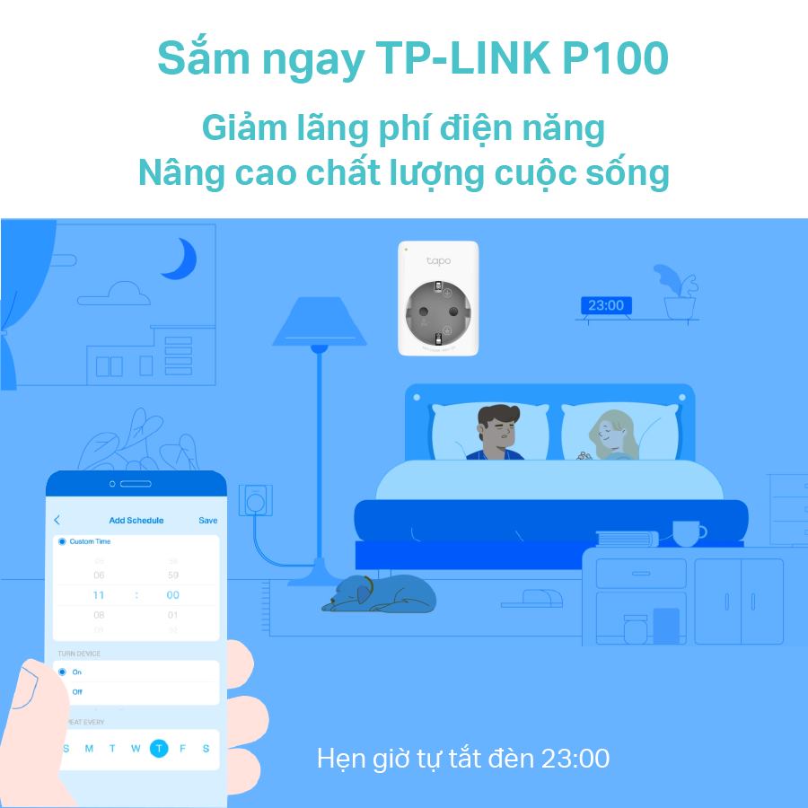 [ View Now ] Tp-Link P100 Smart Socket, Remote Control – On/Off Connected Devices, Set Schedule – Timer, Remote Mode – Automatically Turn Device On And Off At Different Times To Make Someone Feel At Home.