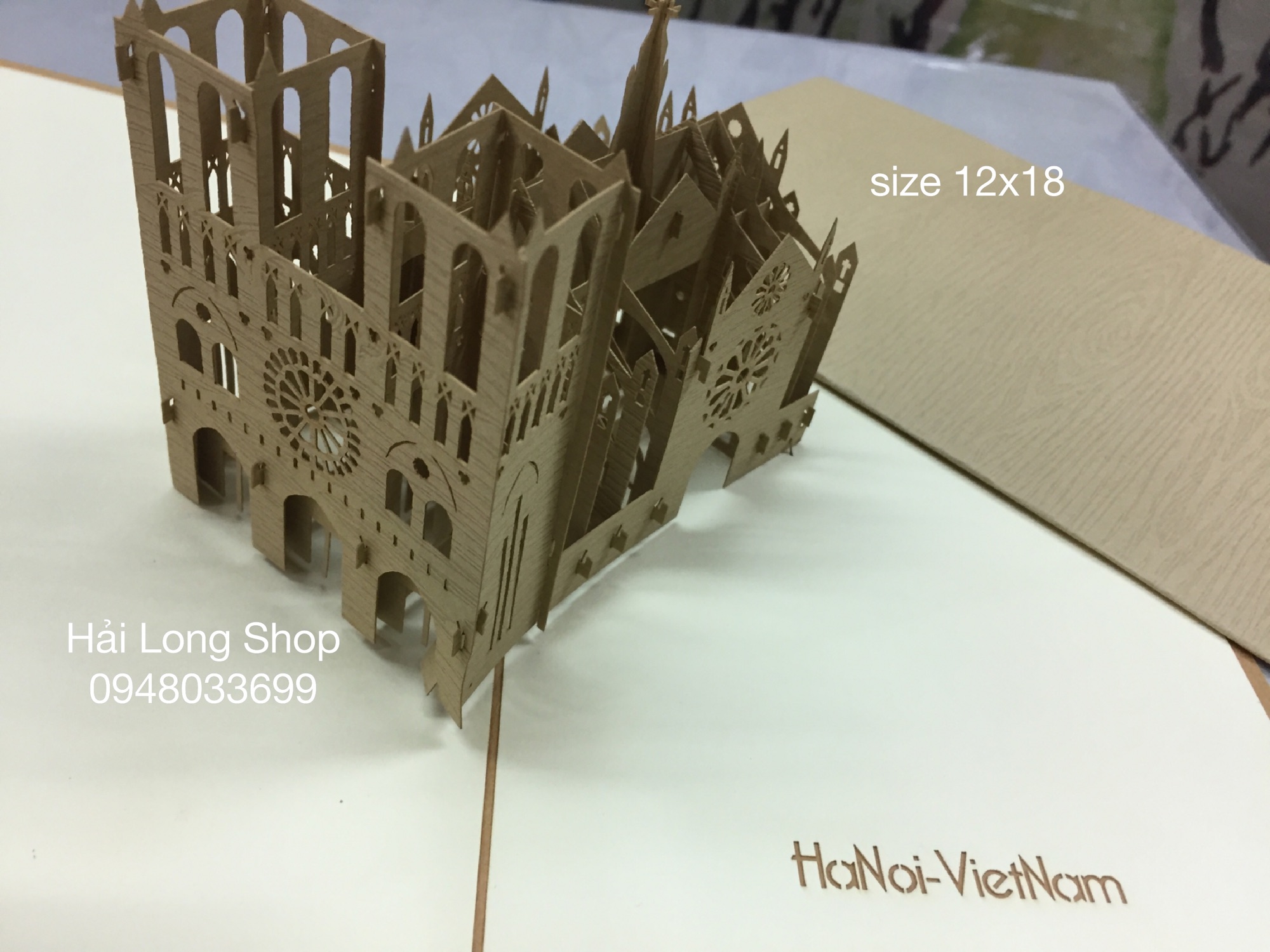 Nhà Thờ Lớn  ( Hà Nội ) - Church - VN - Thiệp 3D