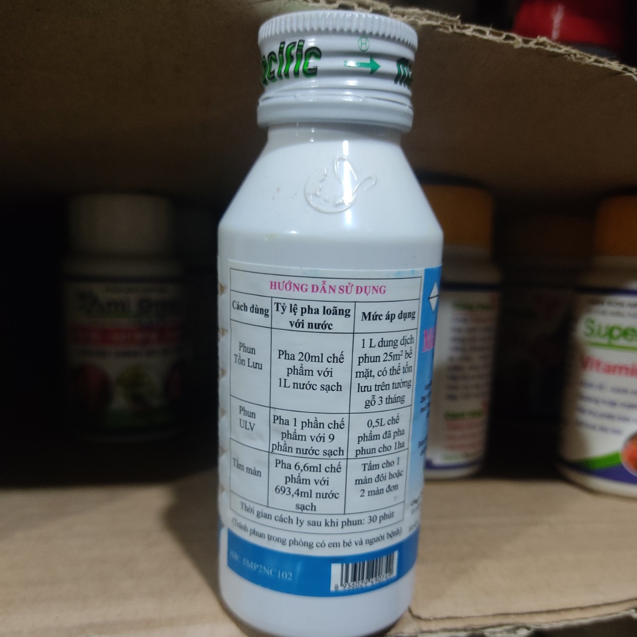 Thuốc Diệt MuỗI, Côn diệt Trùng Permethrin 50ec chai 100ml