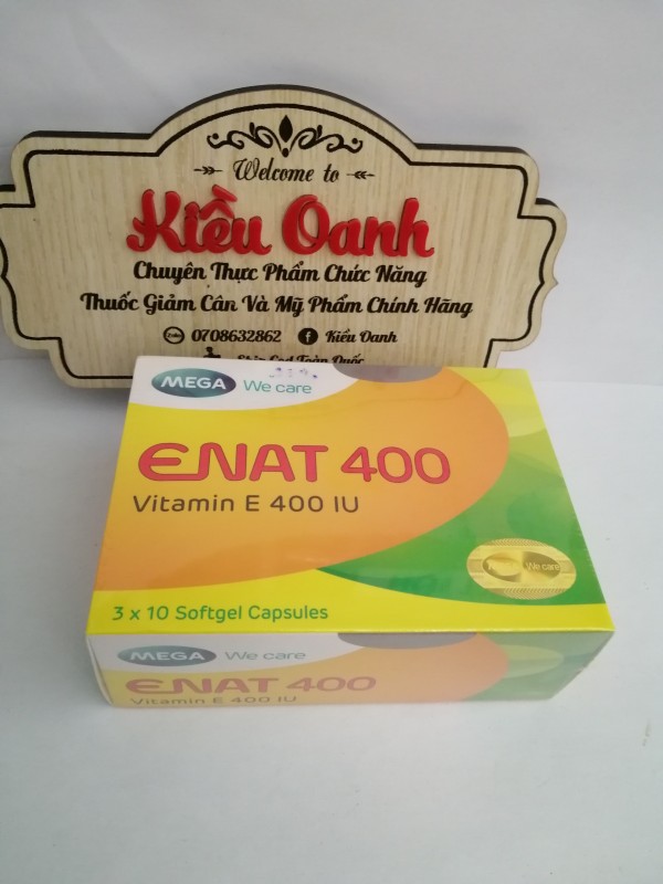 Viên Uống Vitamin ENAT E400IU Vitamin E 400IU