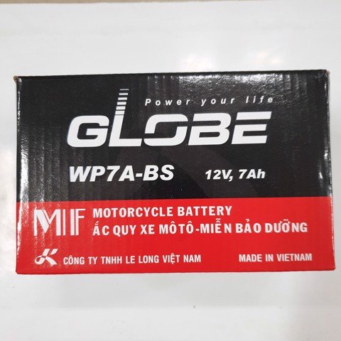 Bình ắc quy GLOBE WP7A-BS 12V-7Ah