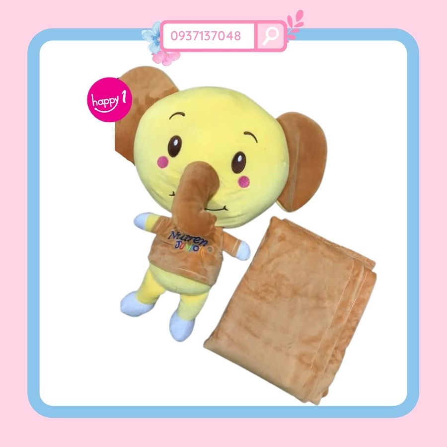 Set gối mền voi con quà tặng Nutren Junior