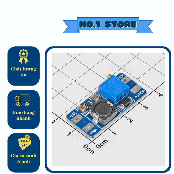 Mạch tăng áp HT016/MT3608 2-24V lên 5-28V BOOST DC-DC Mini