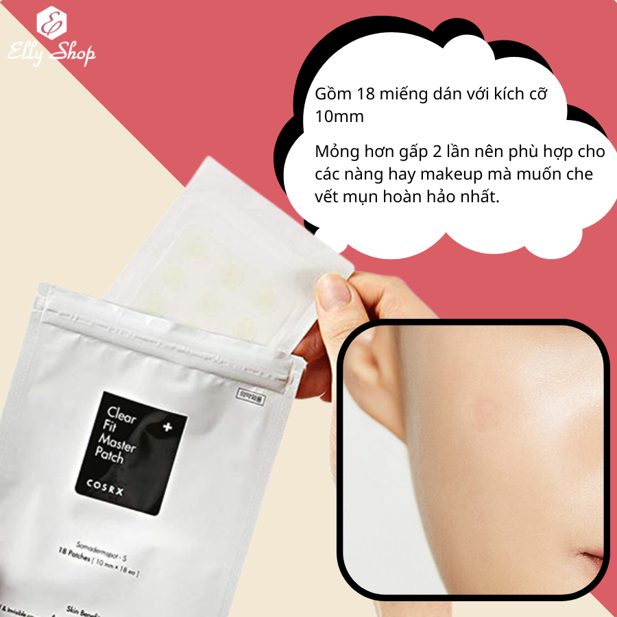 Miếng dán mụn Cosrx Acne Pimple Master Patch (Đỏ) / Cosrx Clear Fit Master Patch (Đen) / Cosrx AC Collection Acne