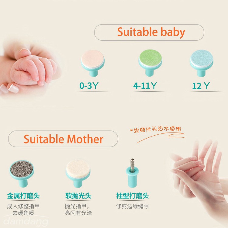 [HCM]Bộ dụng cụ cắt và dũa móng tay cho mẹ và bé