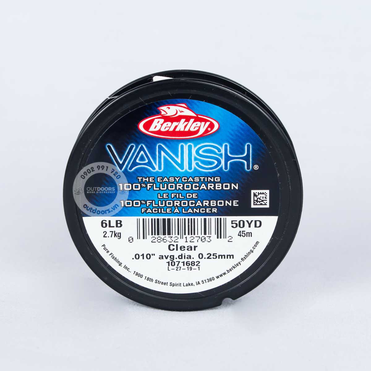 Dây cước câu cá Berkley Vanish 50yd VLM ( Hộp giấy)