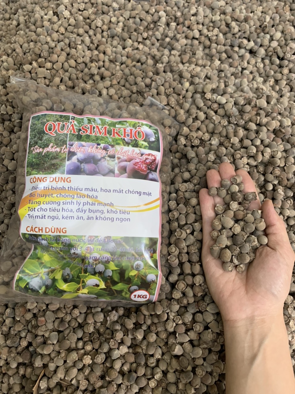 Sim rừng khô , quả sim tím chín sấy khô thơm nức mũi, hàng chín, khô ngon ngọt chất lượng TN