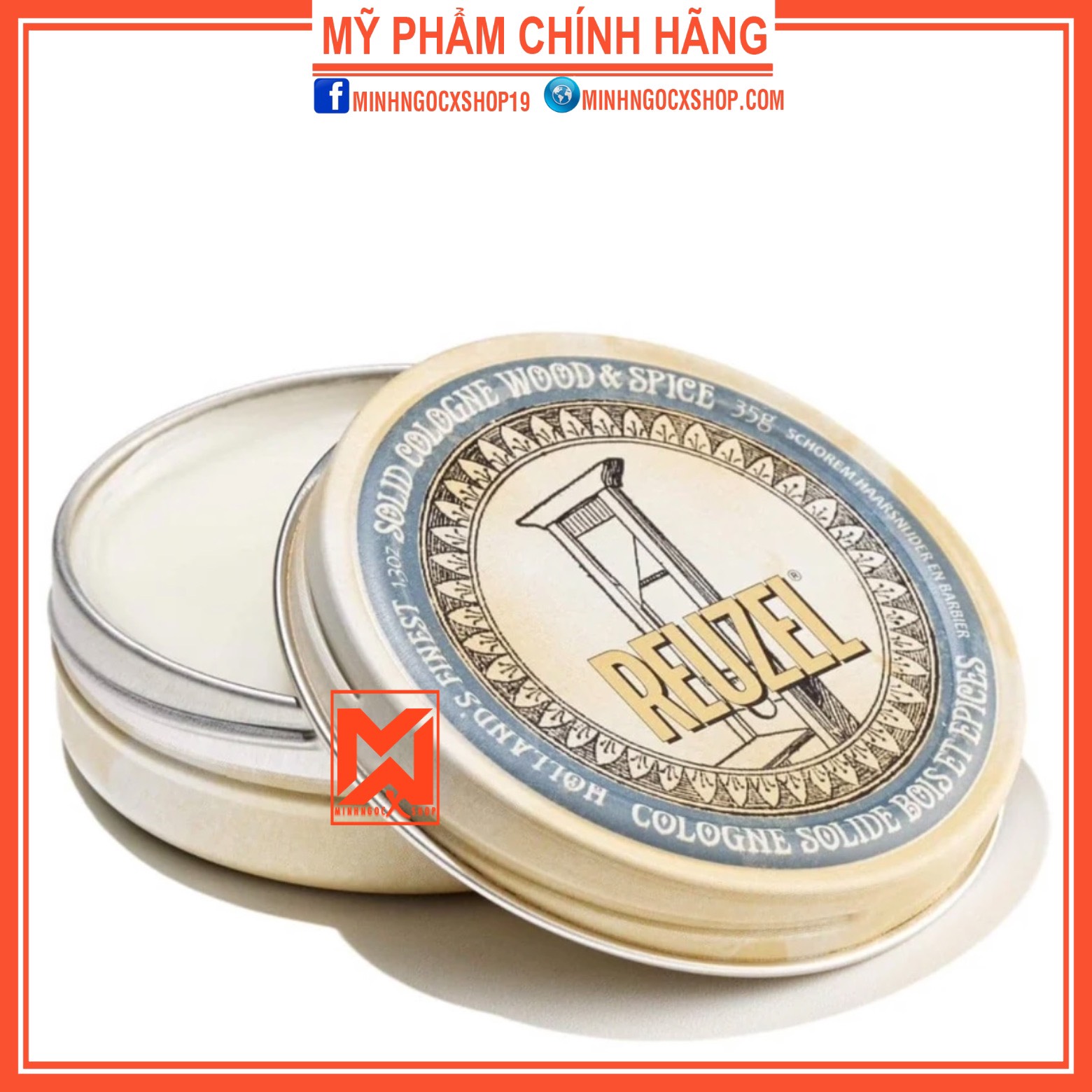 Nước hoa khô, sáp thơm Reuzel Solid Cologne Balm 35g chính hãng