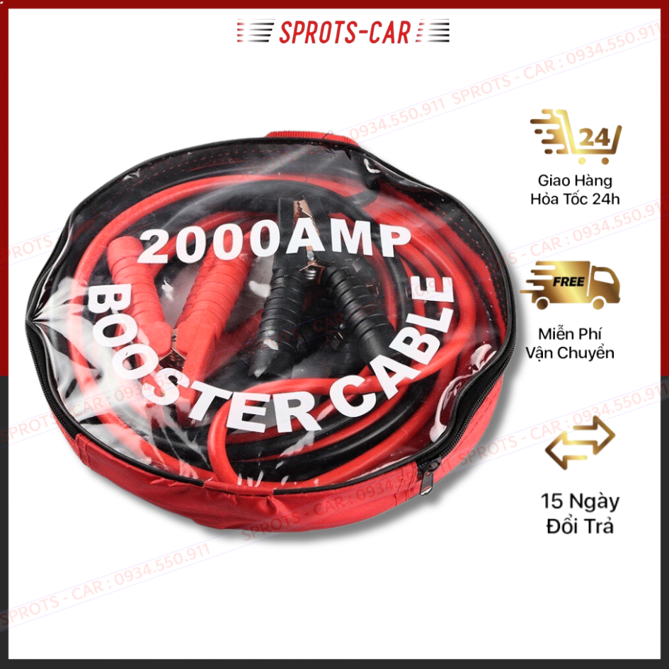 Dây câu bình ắc quy lõi đồng cao cấp 2000A dài 4 mét