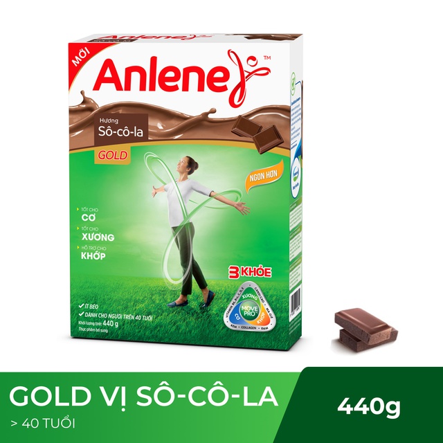 Sữa Bột Anlene Gold Vani/Socola 440g - Hộp