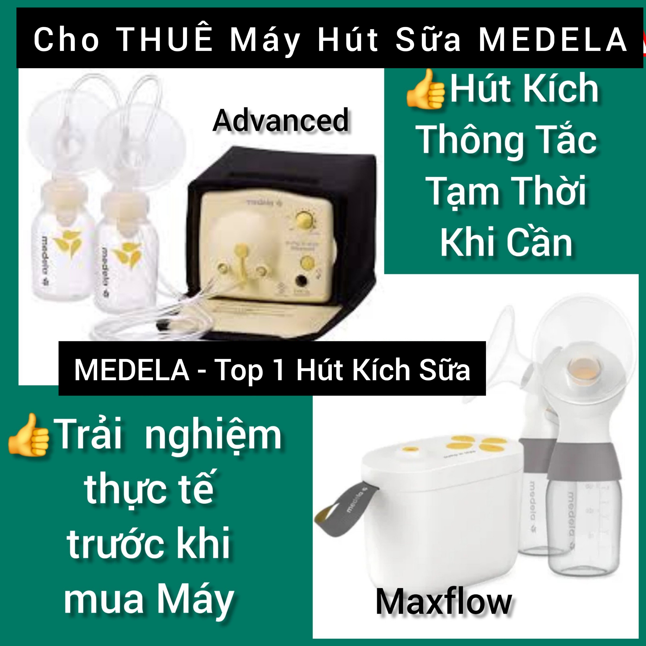 (Top 1 hot selling) Medela pump in Style Advanced/maxflow electric breast pump (Silent & suction)
