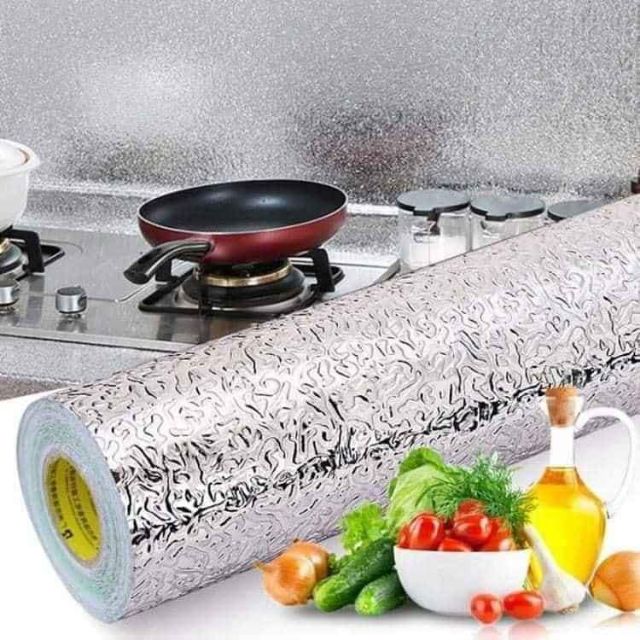 [GIA DỤNG MAI ANH] CUỘN GIẤY BẠC DÁN BẾP 60CM X 3M