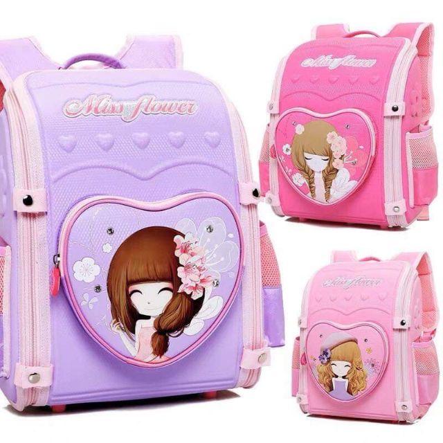 Cặp đựng sách vở chống gù cho bé gái hình công chúa, Balo đi học siêu nhẹ chống thấm nước cao cấp, Cap dung sach vo chong gu cho be gai hinh cong chua, Balo di hoc sieu nhe chong tham nuoc cao cap