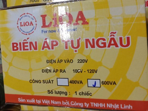 [HCM]Biến áp đổi nguồn Lioa 600VA-400VA-200VA