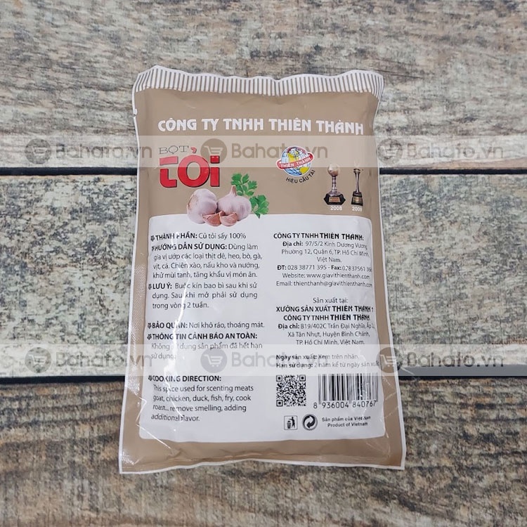 Bột tỏi (garlic powder) gói 500g
