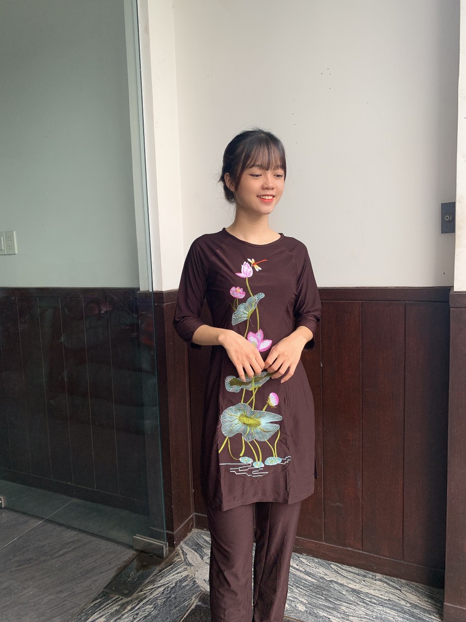 [HCM]bộ thun cách tân đi chùa mẫu mới