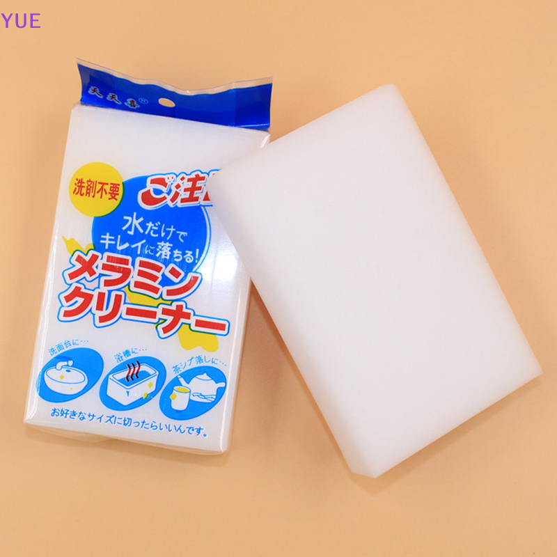 💖YUE Melamine bọt ma thuật miếng bọt biển tẩy khối làm sạch đa sạch dễ dàng sử dụng 1 cái
