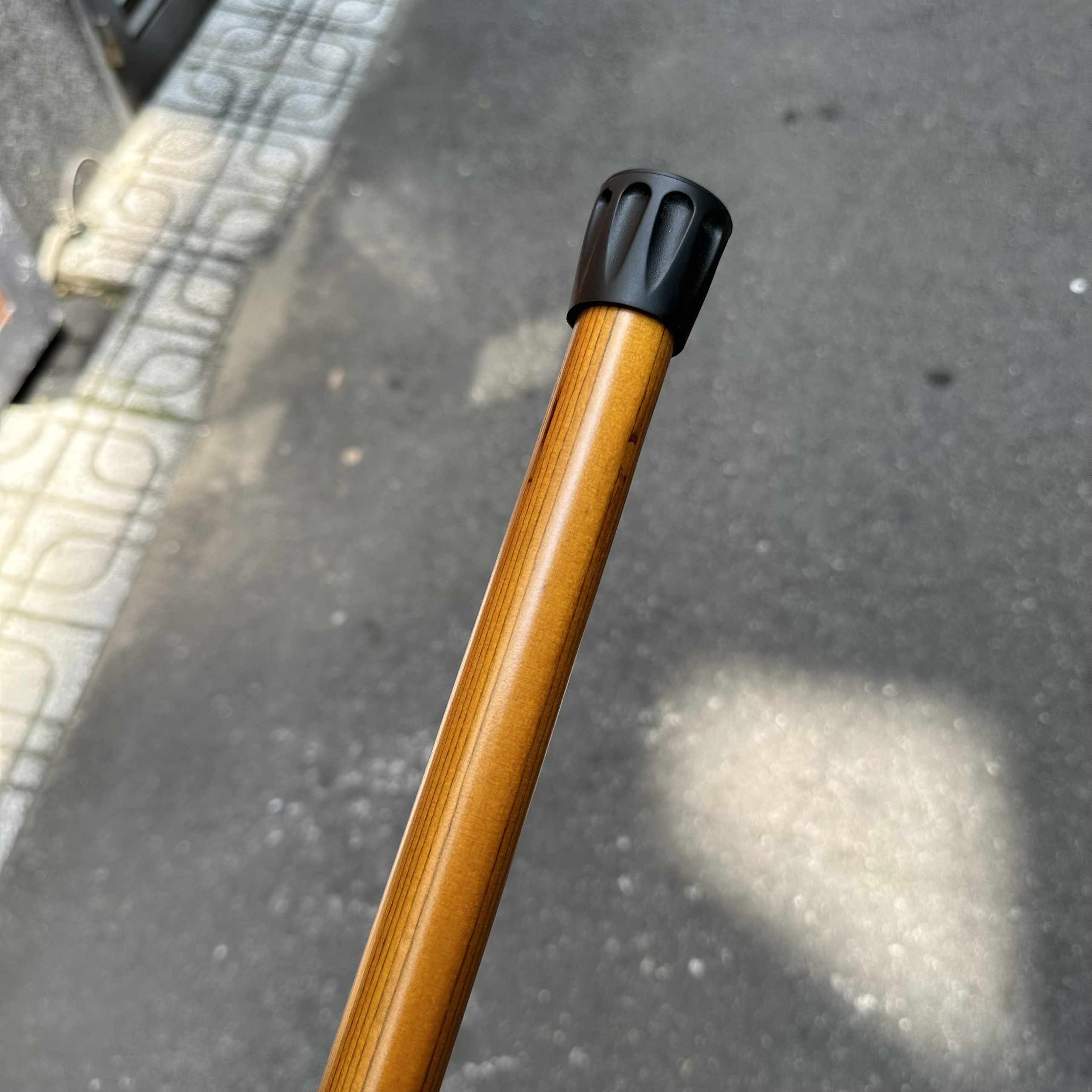 [Type 1] batoong wood stick for elder-wooden walking aid for elder-L handle-solid tree wood