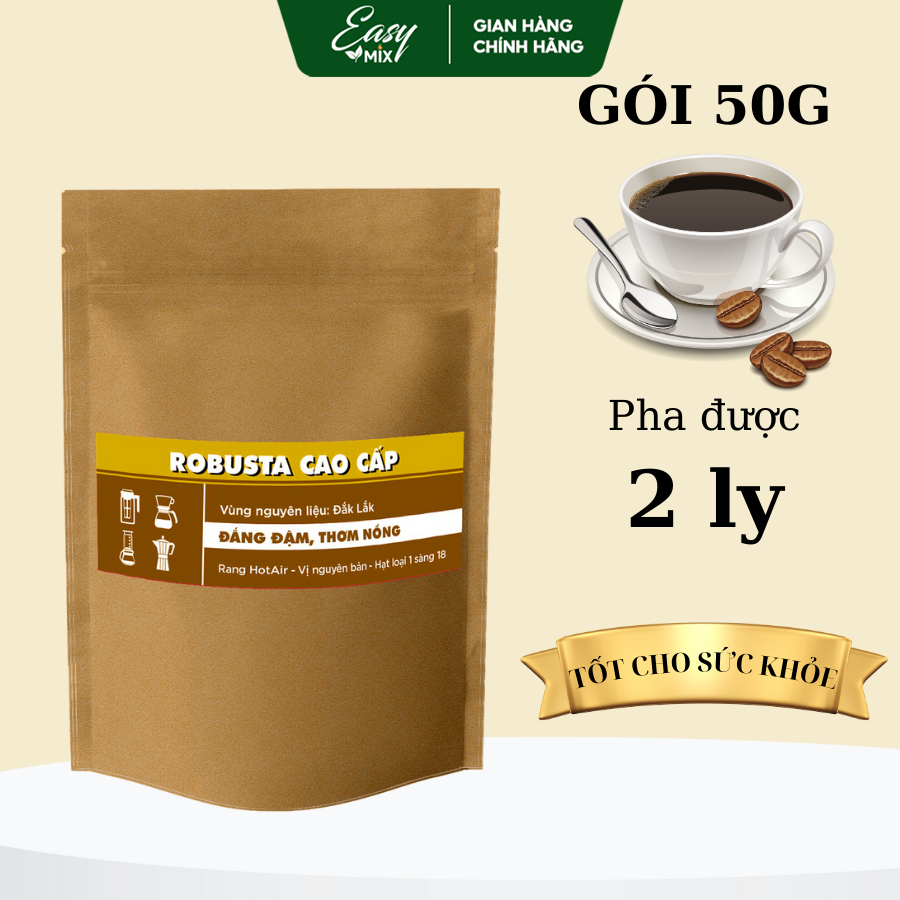 Mẫu Thử Cà Phê Rang Xay Nguyên Chất Cafe Pha Phin 50gr