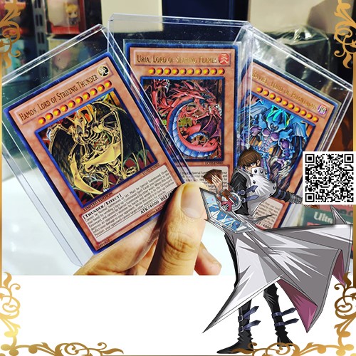 [HCM]1220 Mô hình bài ma thuật H. Bộ 3 lá ác thần Raviel Lord of Phantasms Uria Lord of Searing Flames Hamon Lord of Striking Thunder Card Magic Yugioh Vua trò chơi + Tặng kèm Sleeves Bọc bài
