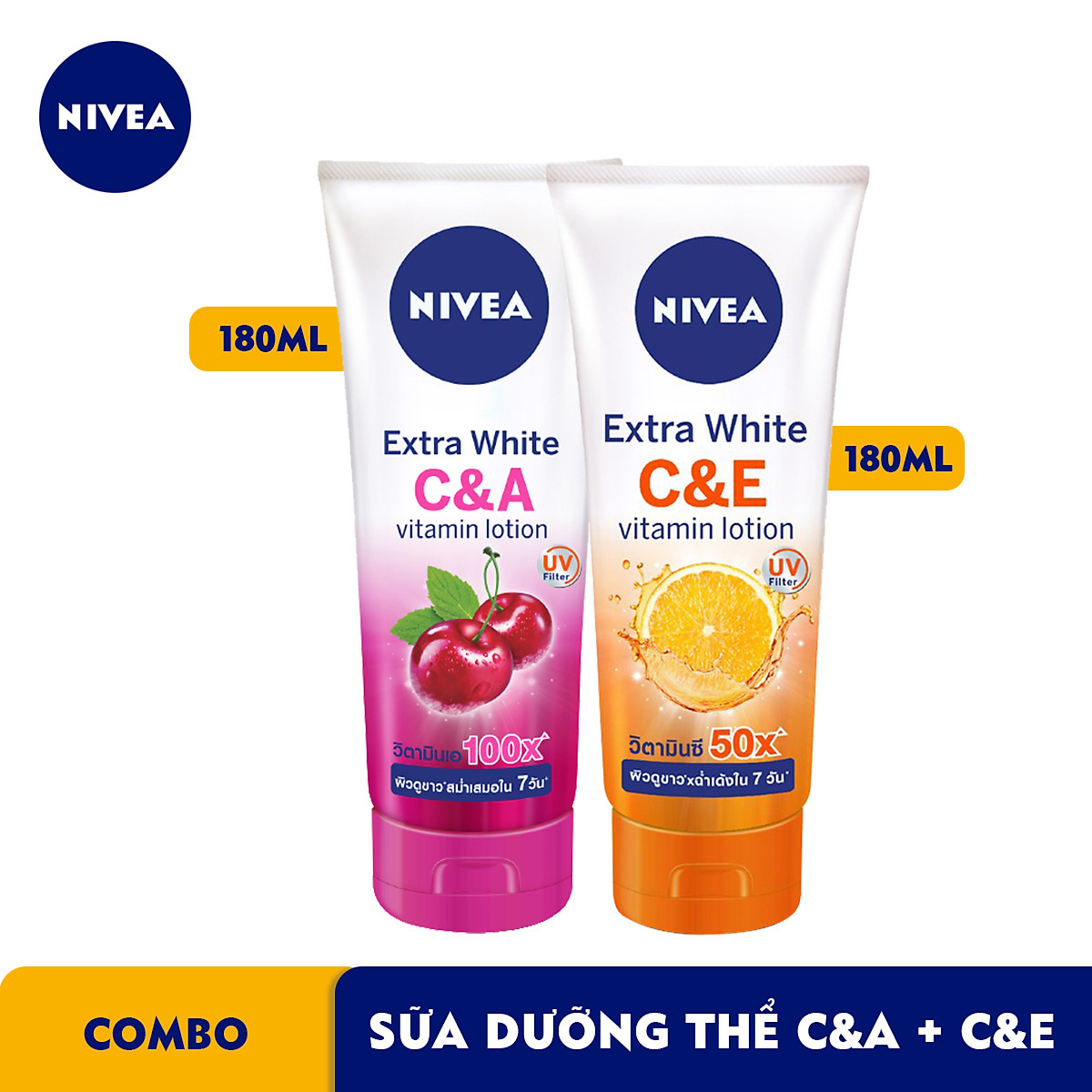 Serum Dưỡng Thể Trắng Da  Nivea 180ml