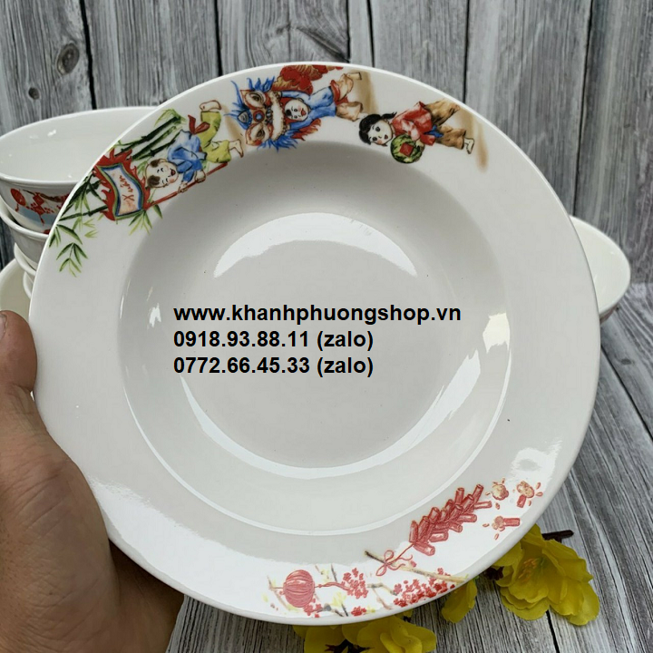 [HCM]bộ chén tô dĩa sứ - chén tô dĩa sứ