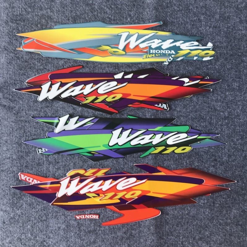 [HoT] Bộ Tem 3 Lớp Dành Cho Wave 110 Thái ( màu Đỏ Vàng)