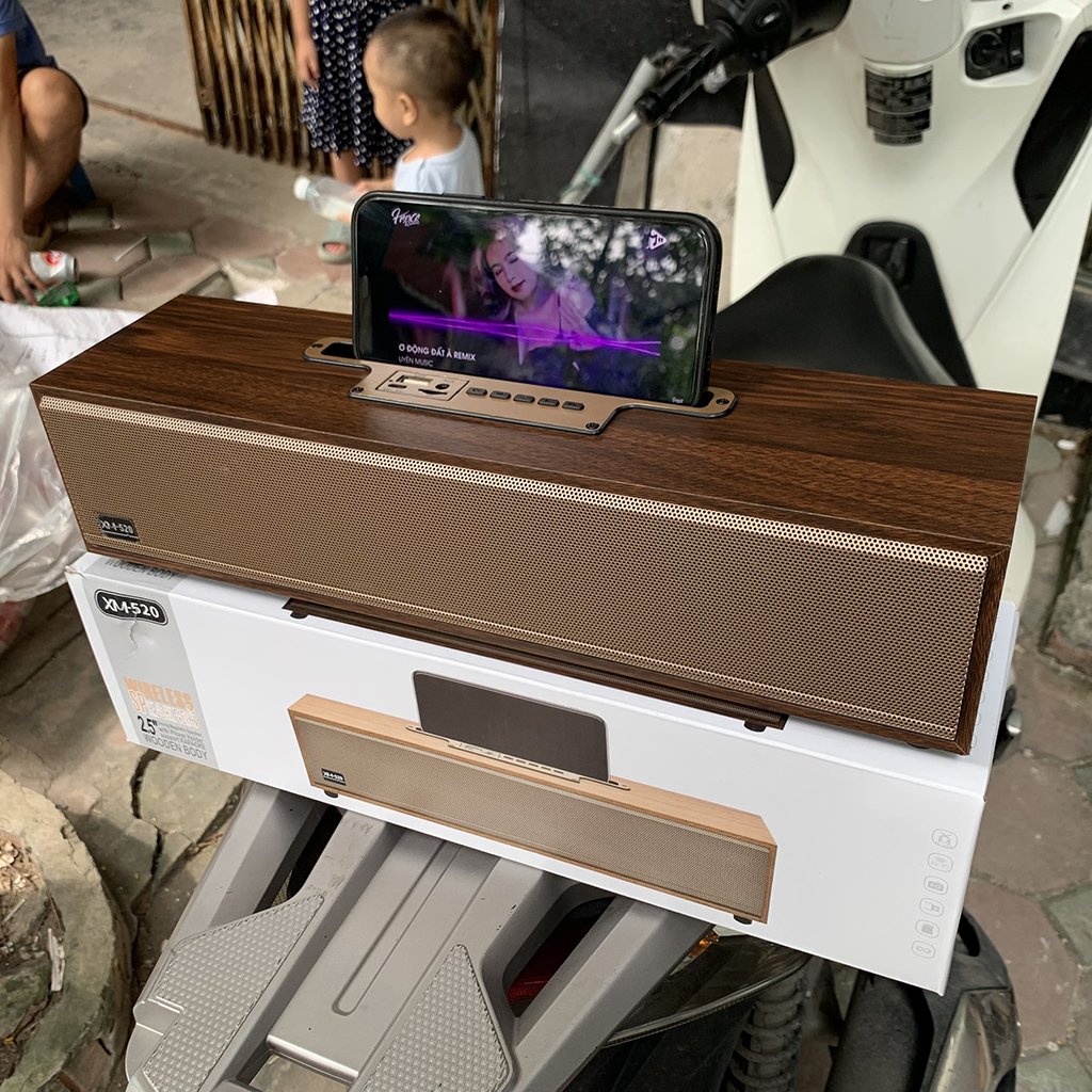 [HOT 2023]Loa Bluetooth XM-520, Âm Bass Mạnh Mẽ, Công Suất Lớn 20W, Thiết Kế Vỏ Gỗ Sang Trọng, Đa Dạng Kết Nối, Loa Không Dây, Loa Mini, Loa Máy Tính