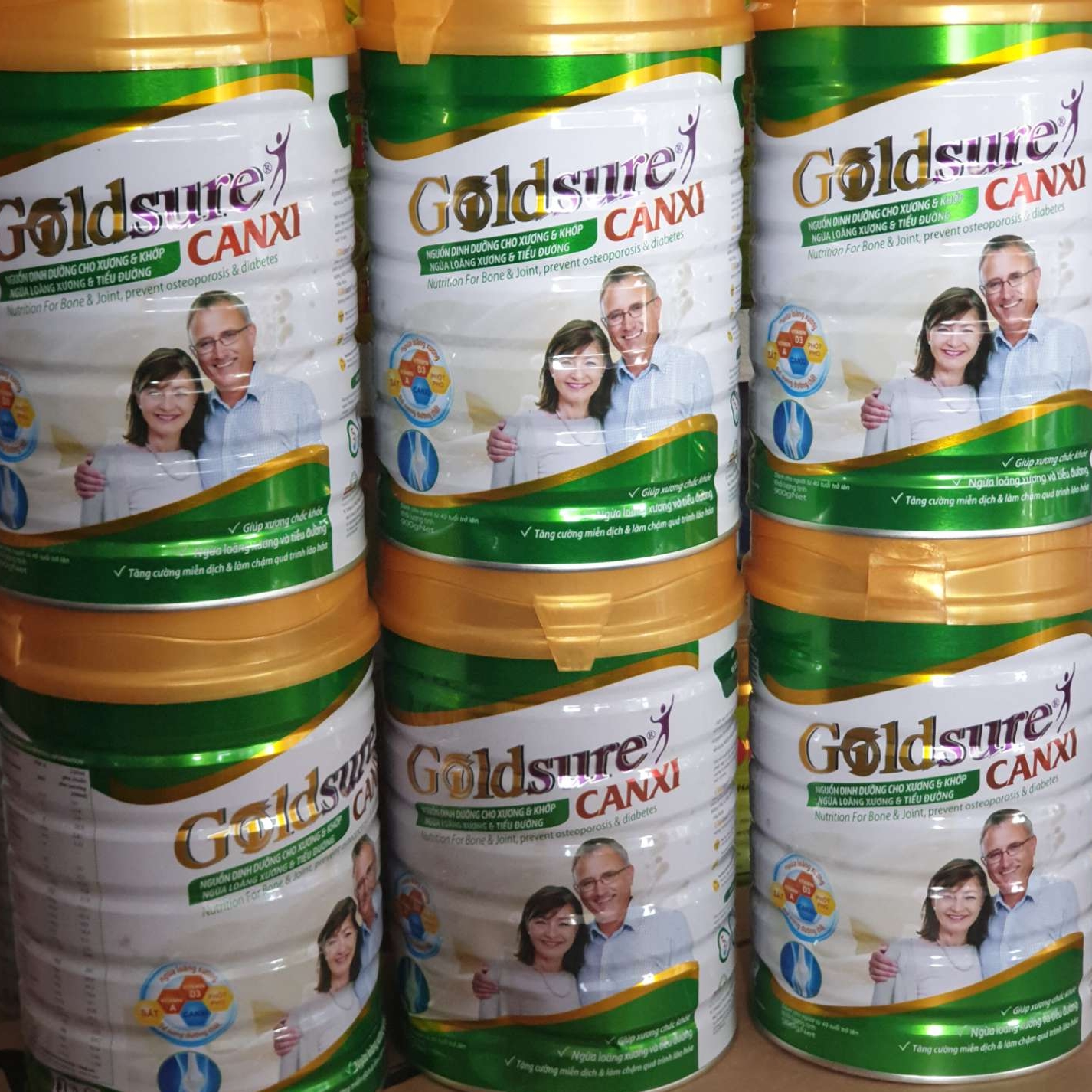 [Giá Sỉ, Date mới] Combo 6 Lon Sữa Gold Sure Canxi 900g