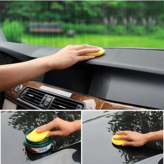 [HCM]Combo 3 Mút Thoa Hóa Chất Chăm Sóc Xe  Mút Tròn Đánh sáp
