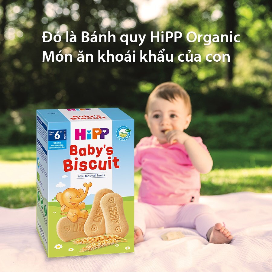 Bánh bích quy siêu sạch HiPP baby's biscuit 150g