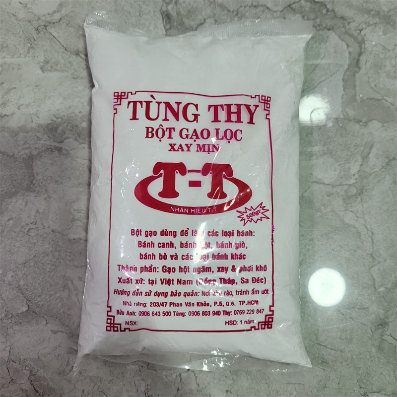 Túi 500gr bột gạo lọc xay mịn cao cấp