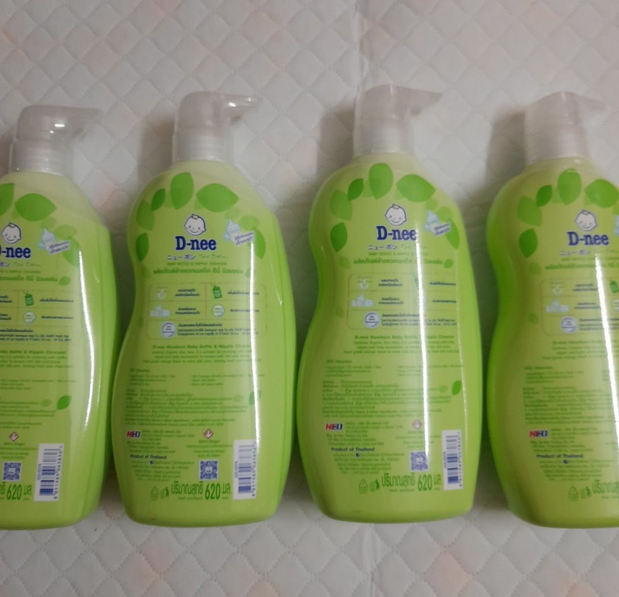 Nước rửa bình sữa Dnee Organic 620ml - Mẫu Mới 2019