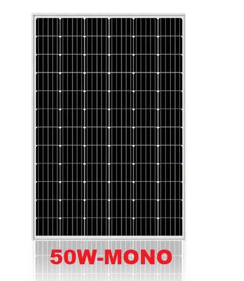 Tấm pin năng lượng mặt trời mono ss21m-50w mẫu mới