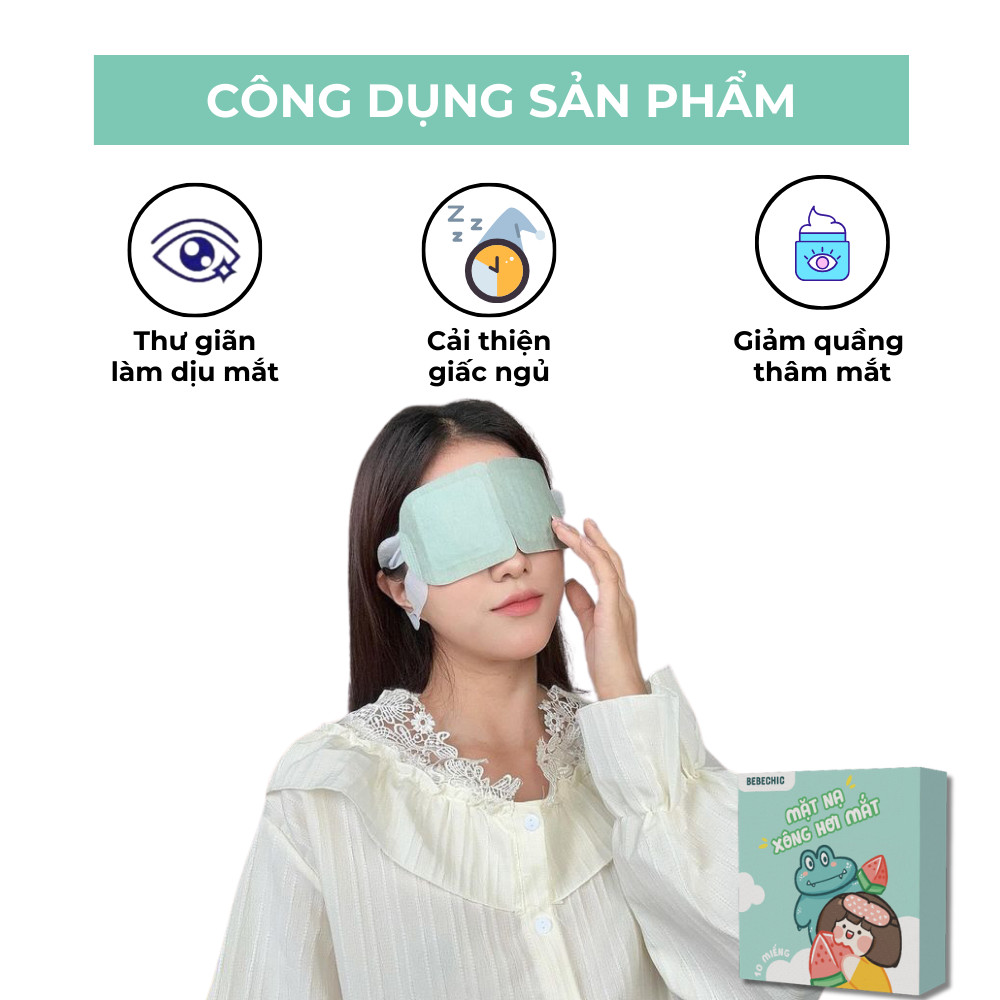 Mặt Nạ Xông Hơi Mắt Chườm Mắt Nóng BEBECHIC