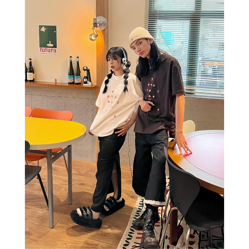 Áo thun unisex Cafeteria màu nâu choco - Basic tee Onism