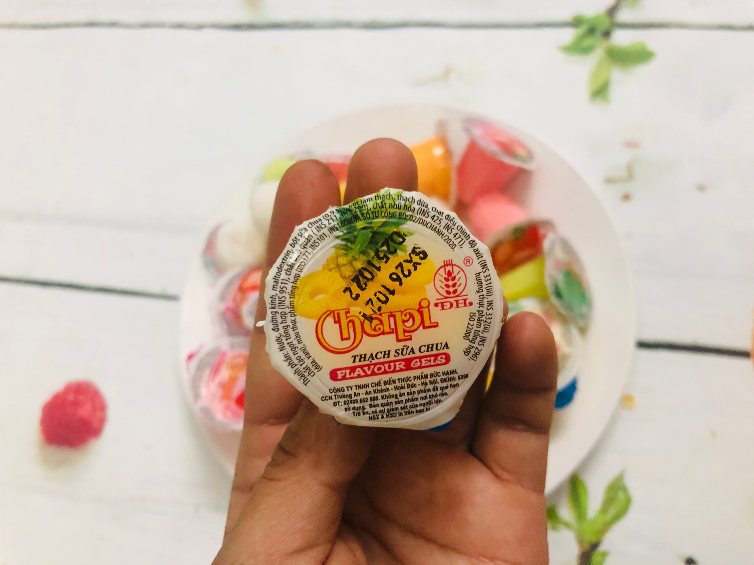 Thạch sữa chua vị trái cây Chapi 400g hủ nhỏ