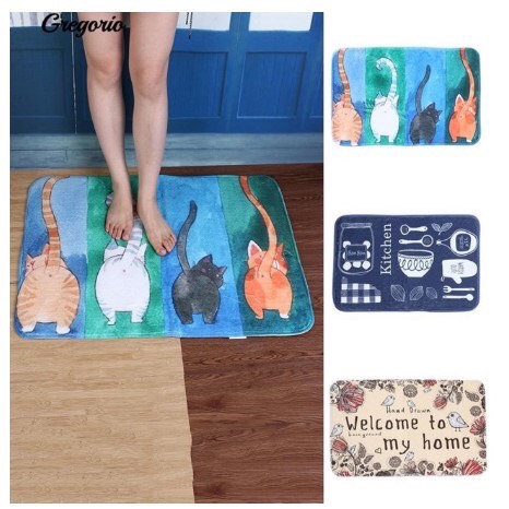 Thảm lau chân 3D 40x60cm,thảm chùi chân