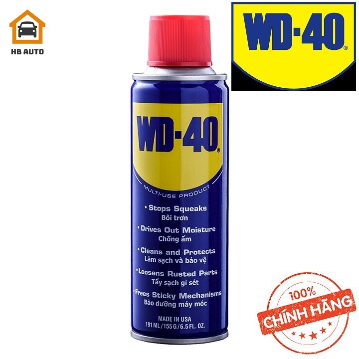[FreeshipMAX] [HCM][TIỆN ÍCH] Chai xịt Bôi trơn Làm sạch Thẩm thấu Chống ẩm Chống rỉ sét WD-40 Multi-Use Product 191ml
