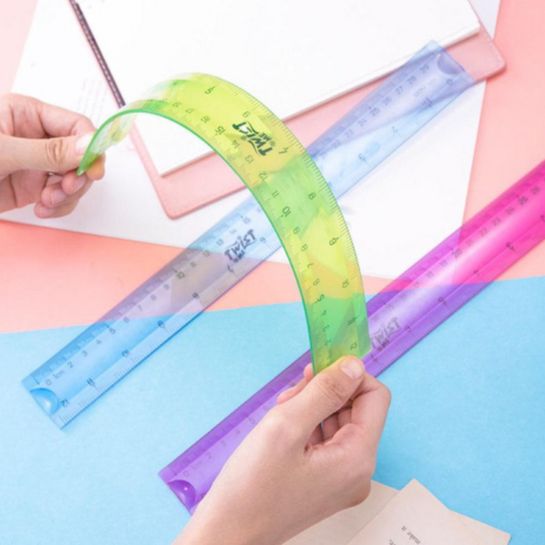 Thước dẻo màu Aihao 20cm loại dày